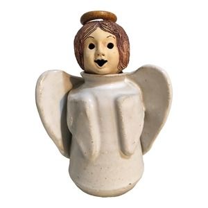 Angel Of Light Rita Ward Oil Lamp Ceramic Hand Built Signed